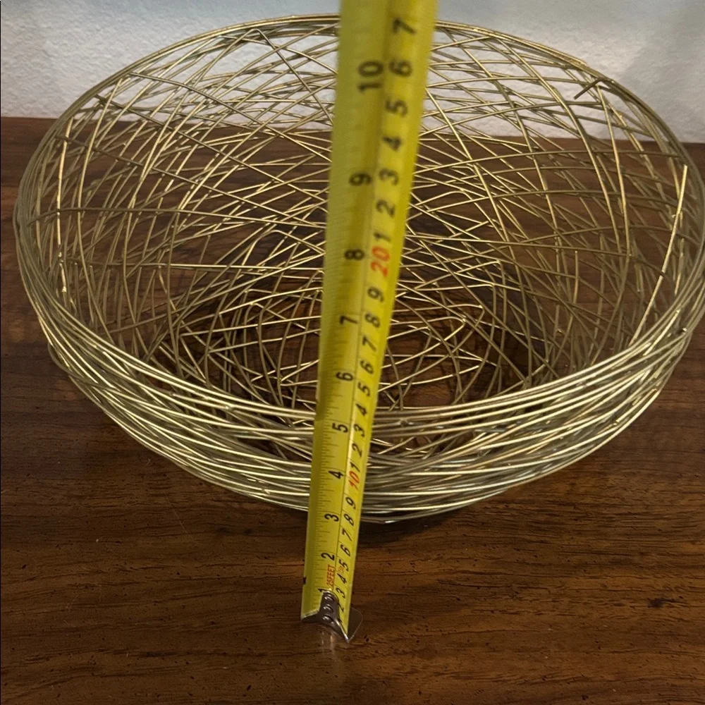 Gold Wire Decorative Bowl